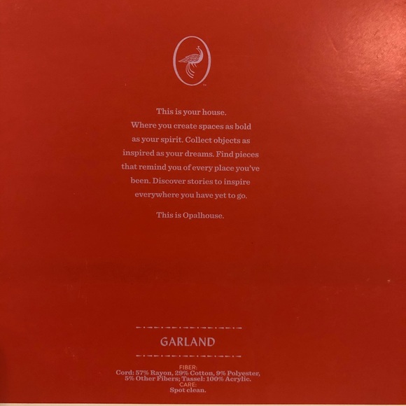 OpalHouse Decorative Boho Tasseled Garland NEW - Picture 5 of 5